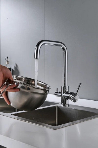 Смеситель для кухни Shevanik S228 цвет Хром