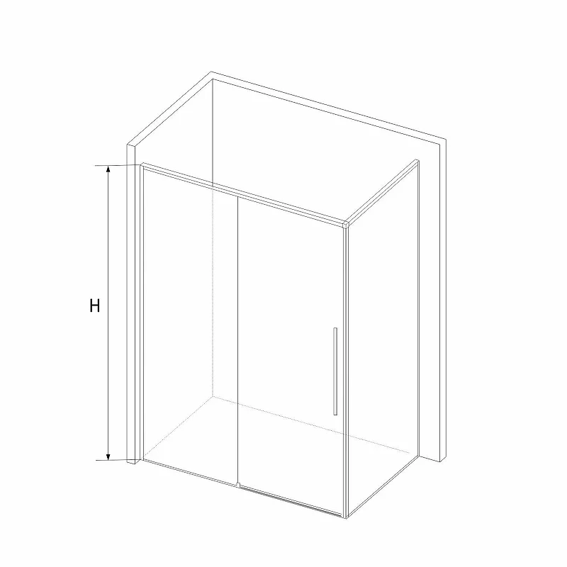 Душевой уголок RGW Stilvoll 130x80 323242138-014 профиль цвет Черный стекло прозрачное