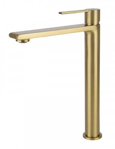 Смеситель для раковины Kaiser Serio 05411-3 цвет Шлифованное золото