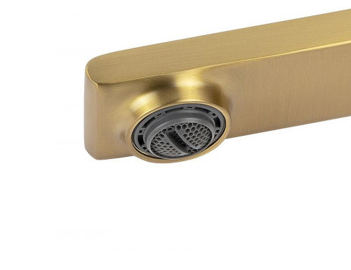 Смеситель для раковины Kaiser Serio 05411-3 цвет Шлифованное золото