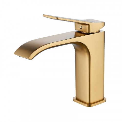 Смеситель для раковины Shevanik S4001G цвет Золотой сатин