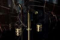 Смеситель для раковины Boheme Prestige 152-G-PR Золото латунь