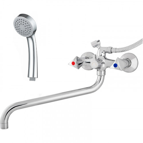 Смеситель для ванны Melodia della vita Dinatro Rus MDV40141R универсальный Хром