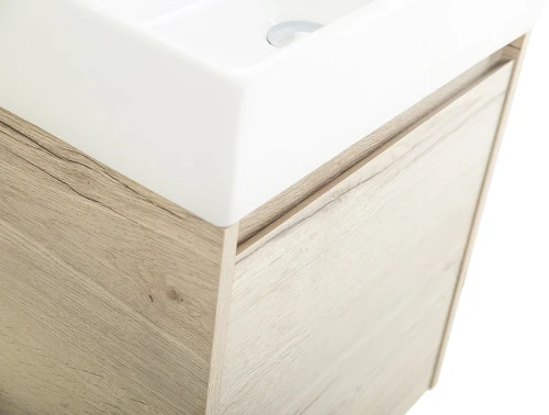 Тумба под раковину BelBagno Kraft Mini 50 R KRAFT MINI-500/260-1A-SO-RGB-R подвесная Rovere Galifax Bianco МДФ / ЛДСП