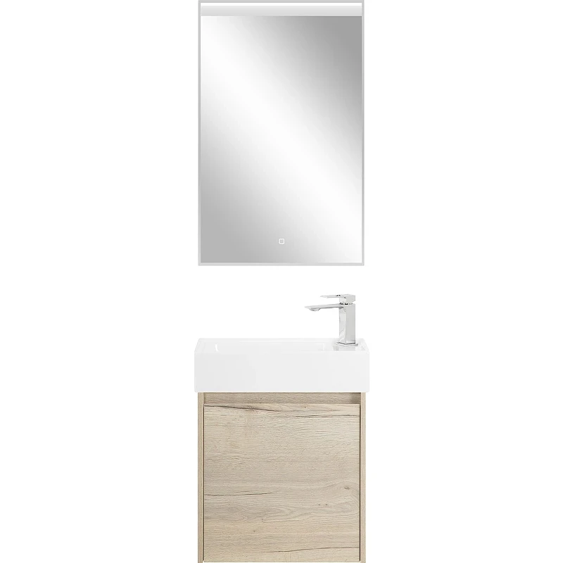 Тумба под раковину BelBagno Kraft Mini 50 R KRAFT MINI-500/260-1A-SO-RGB-R подвесная Rovere Galifax Bianco МДФ / ЛДСП