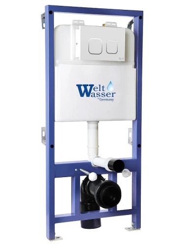 Инсталляция WeltWasser WW Bamberg 525 WT 10000013445 с клавишей смыва цвет Белый