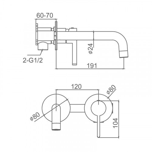 Смеситель для раковины Splenka S221.11.09 цвет Графит матовый