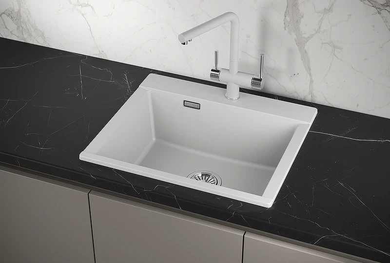 Кухонная мойка Granula Estetica 58 5804 цвет Арктик