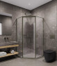 Душевой уголок Timo TTSS-100/13C-8R 1000x1000x2000 T33R раздвижной профиль Никель стекло прозрачное