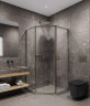 Душевой уголок Timo TTSS-100/13C-8R 1000x1000x2000 T33R раздвижной профиль Никель стекло прозрачное