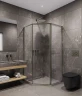 Душевой уголок Timo TTSS-100/13C-8R 1000x1000x2000 T33R раздвижной профиль Никель стекло прозрачное