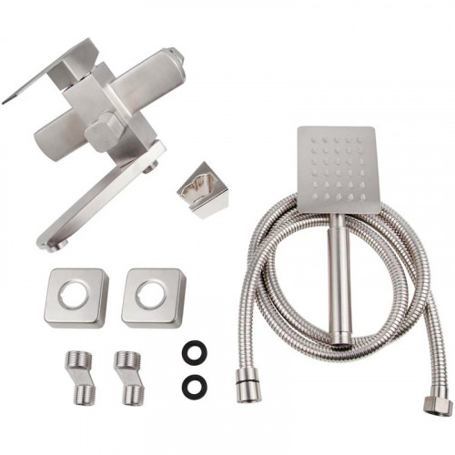 Смеситель для ванны Viko V-7732 Серебро латунь на стену