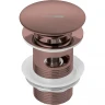 Донный клапан WasserKRAFT Asphe A336 click-clack Розовое золото