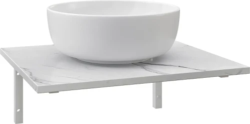 Раковина-чаша со столешницей DIWO Элиста 60 SR-554696 цвет Белый мрамор