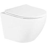 Комплект унитаза с инсталляцией BelBagno Uno BB3105CHR/SC/BB002-80/BB014-SR-BIANCO с сиденьем Микролифт и Белой клавишей смыва фаянс подвесной