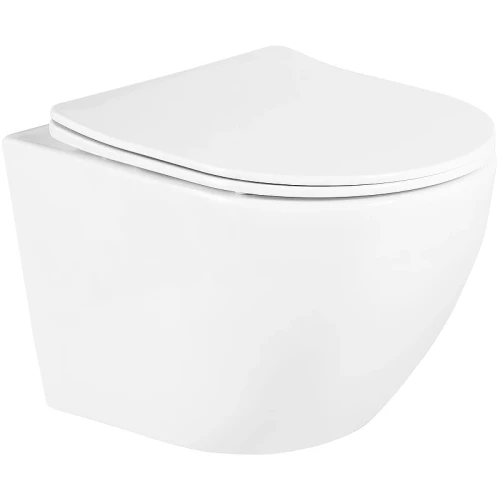 Комплект унитаза с инсталляцией BelBagno Uno BB3105CHR/SC/BB002-80/BB014-SR-BIANCO с сиденьем Микролифт и Белой клавишей смыва фаянс подвесной