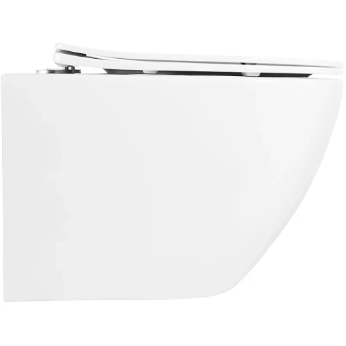 Комплект унитаза с инсталляцией BelBagno Uno BB3105CHR/SC/BB002-80/BB014-SR-BIANCO с сиденьем Микролифт и Белой клавишей смыва фаянс подвесной