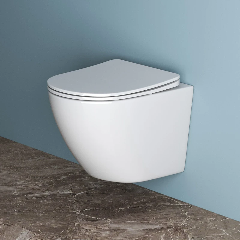 Комплект унитаза с инсталляцией BelBagno Uno BB3105CHR/SC/BB002-80/BB014-SR-BIANCO с сиденьем Микролифт и Белой клавишей смыва фаянс подвесной