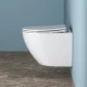 Комплект унитаза с инсталляцией BelBagno Uno BB3105CHR/SC/BB002-80/BB014-SR-BIANCO с сиденьем Микролифт и Белой клавишей смыва фаянс подвесной