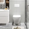 Комплект унитаза с инсталляцией BelBagno Uno BB3105CHR/SC/BB002-80/BB014-SR-BIANCO с сиденьем Микролифт и Белой клавишей смыва фаянс подвесной
