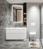 Комплект унитаза с инсталляцией BelBagno Uno BB3105CHR/SC/BB002-80/BB014-SR-BIANCO с сиденьем Микролифт и Белой клавишей смыва фаянс подвесной