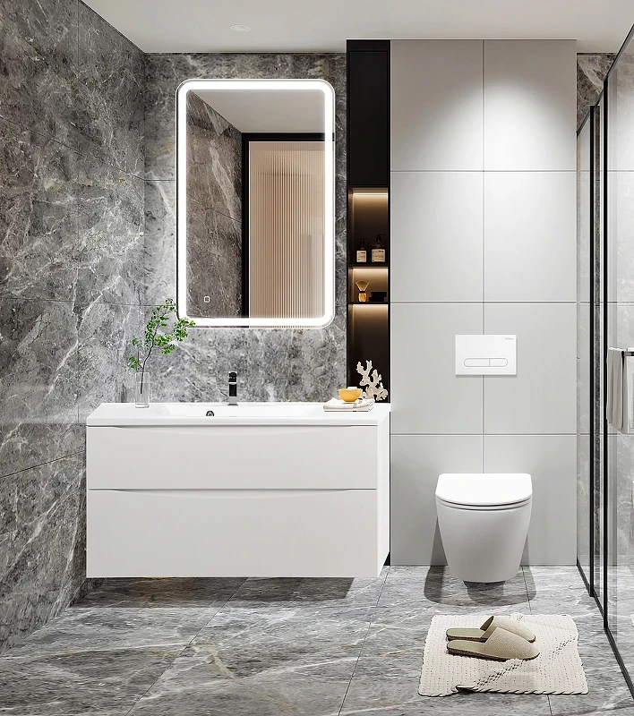 Комплект унитаза с инсталляцией BelBagno Uno BB3105CHR/SC/BB002-80/BB014-SR-BIANCO с сиденьем Микролифт и Белой клавишей смыва фаянс подвесной