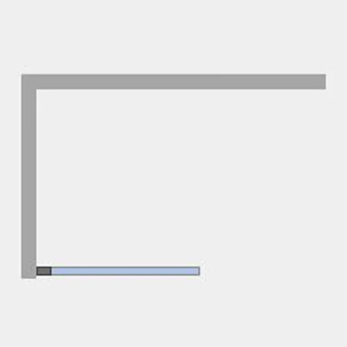 Шторка на ванну Ambassador Bath Screens 70х140 16041102 профиль Хром стекло CrystalPure