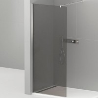 Душевая перегородка Cezares Liberta 90 LIBERTA-L-1-90-120-GR-Cr профиль Хром стекло серое