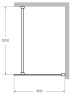 Душевая перегородка Cezares Liberta 90 LIBERTA-L-1-90-120-GR-Cr профиль Хром стекло серое