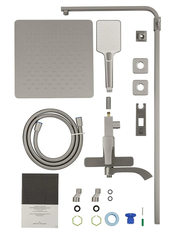 Душевая система Wonzon & Woghand Flex WW-88047072-BN цвет Брашированный никель