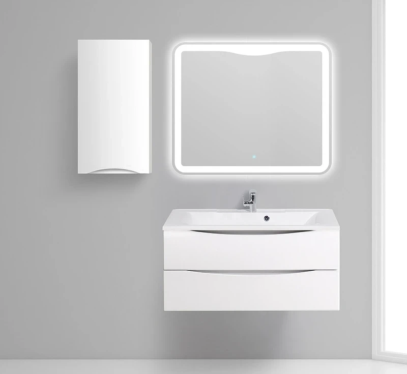 Подвесной шкаф BelBagno Fly-Marino 40 L FLY-MARINO-750-1A-SC-BL-P-L Bianco Lucido МДФ / ЛДСП