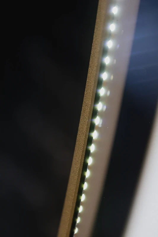 Зеркало Silver Mirrors Monaco 100 LED-00002767 с подсветкой Золото с бесконтактным выключателем и диммером стекло