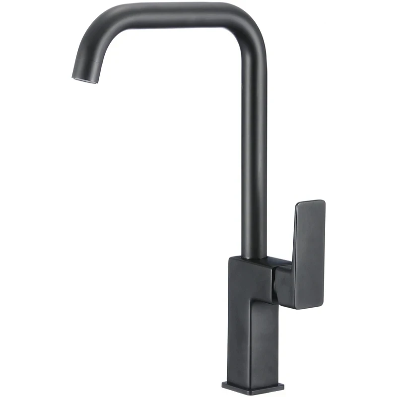Смеситель для кухни WesnaArt Narcis NAR06-150BL-25432 Черный матовый латунь