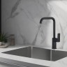 Смеситель для кухни WesnaArt Narcis NAR06-150BL-25432 Черный матовый латунь