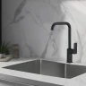Смеситель для кухни WesnaArt Narcis NAR06-150BL-25432 Черный матовый латунь
