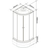 Душевая кабина Parly Classic CM86 85х85 7855 без гидромассажа