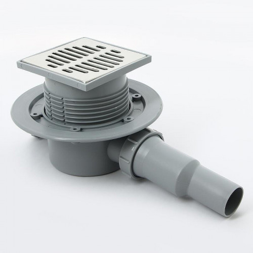 Душевой трап McAlpine MRFG3 с решеткой цвет Хром