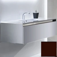 Тумба с раковиной SanVit Кубэ-1 120 kkube1120 в цвете Ral подвесная Шоколад МДФ / ЛДСП
