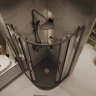 Душевой уголок Grossman Cosmo 100х100 301.K33.02.1010.42.00 профиль Графит сатин стекло прозрачное