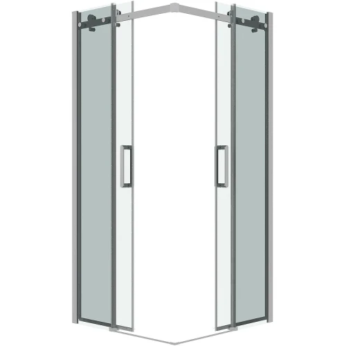 Душевой уголок Grossman Classic 100х100 300.K33.04.1010.10.00 профиль Хром стекло прозрачное