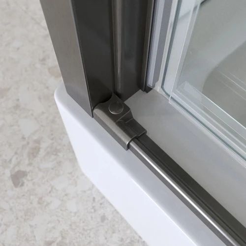 Душевой уголок BelBagno Marino 2 120x100 MARINO-2-AH-1-120/100-C-GM профиль Оружейная сталь стекло прозрачное