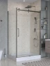 Душевой уголок BelBagno Marino 2 120x100 MARINO-2-AH-1-120/100-C-GM профиль Оружейная сталь стекло прозрачное