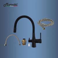 Смеситель для кухни Maretti Project Black PB31RGF71 Черный матовый латунь