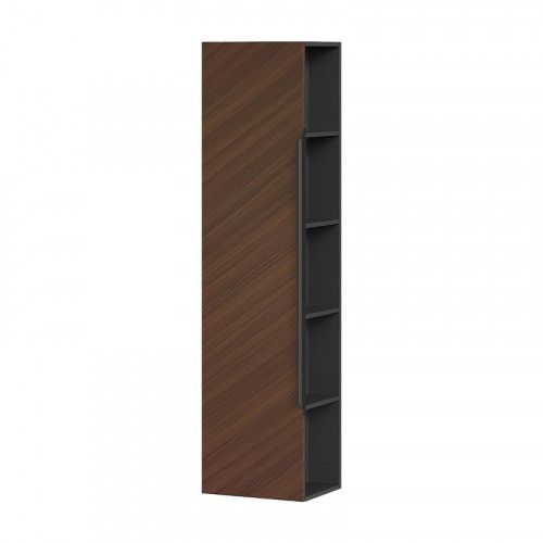 Шкаф пенал Equil Forest 40 ppFОREST40.R/L-31 подвесной цвет Орех Графит