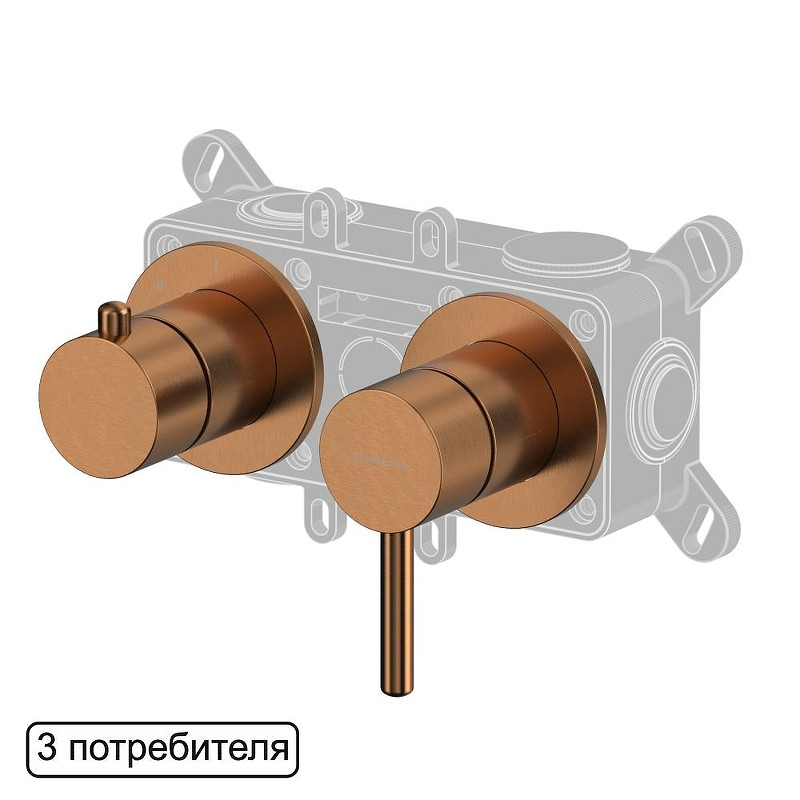 Смеситель для душа Whitecross Y copper brushed Y1243CPB цвет Медь брашированная