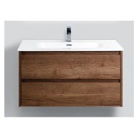 Тумба под раковину BelBagno Kraft 90 KRAFT-900-2C-SO-RT подвесная Табачный дуб МДФ / ЛДСП