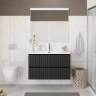 Тумба под раковину BelBagno Uno 100 UNO-1000-2C-SO-GSO подвесная цвет Темно-серый матовый