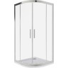 Душевой уголок Good Door Cofe R-90-C-CH 90x90 КФ00022 профиль Хром стекло прозрачное