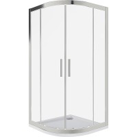 Душевой уголок Good Door Cofe R-90-C-CH 90x90 КФ00022 профиль Хром стекло прозрачное