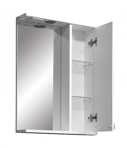 Зеркало со шкафом Stella Polar Ванда 50/С SP-00000198 с подсветкой Белое